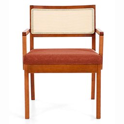 Poltrona Mh-3793 Herval Madeira Maciça com Palha Natural Estofado Marrom C1 - 2