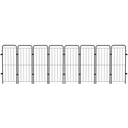 Ver imagem 1 de Cercado Dobrável 98cm 8 Módulos Utilyse Preto