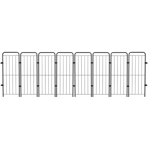 Cercado Dobrável 98cm 8 Módulos Utilyse Preto