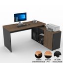 Ver imagem 4 de Mesa L Diretor 150x120x74cm Tampo 40mm Escritorio Atacadao Dos Móveis