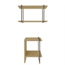 Ver imagem 2 de Conjunto de Mesa Lateral e Nicho com Metalon 100% MDF Infinity