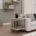Ver imagem 1 de Conjunto de Mesa Lateral e Nicho com Metalon 100% MDF Infinity