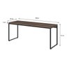 Escrivaninha Mesa Escritório Home Office 1,80x0,60 Dynamica Nogal - 9