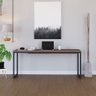 Escrivaninha Mesa Escritório Home Office 1,80x0,60 Dynamica Nogal - 3