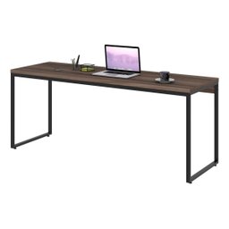 Escrivaninha Mesa Escritório Home Office 1,80x0,60 Dynamica Nogal - 4