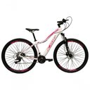 Ver imagem 1 de Bicicleta Feminina Aro 29 Ksw Mwza Câmbios Shimano 24v Garfo com Trava Branco-rosa 17