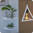 Ver imagem 3 de Kit 2 Prateleiras de Canto Para Quarto Inox Branca Multiuso