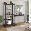 Ver imagem 7 de Escrivaninha Iron 120cm Industrial Espresso Móveis