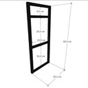 Ver imagem 2 de Suporte prateleira industrial kit com 1 68x30 Mão francesa industrial prateleira suspensa teto