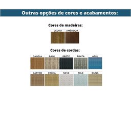 Sofá 2 Lugares Luck Ozki 140 cm Grafite Madeira Apuí Amêndoa Corda Náutica Chata Poliéster - 9