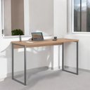 Ver imagem 2 de Mesa Home Office Escrivaninha Industriale 1,20 Montana