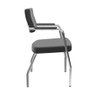 Cadeira Izzi 4 Pés Cromada Courvin Preto - Plaxmetal - 2