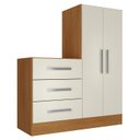 Ver imagem 2 de Cômoda 2 Portas 3 Gavetas Dunas