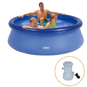 Piscina Inflável 2.400 Litros + Bomba Filtrante Mor 110v