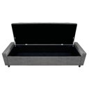 Ver imagem 5 de Kit Cabeceira e Calçadeira Baú King Everest P02 195cm para Cama Box Linho - Doce Sonho Móveis