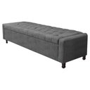 Ver imagem 7 de Kit Cabeceira e Calçadeira Baú King Everest P02 195cm para Cama Box Linho - Doce Sonho Móveis