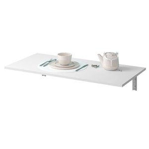 Mesa Dobrável de Parede Cozinha Escritório 90x45 Branco