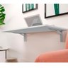 Mesa Dobrável de Parede Cozinha Escritório 90x45 Branco - 4