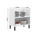Ver imagem 4 de Balcão Cozinha em Aço 2 Portas 80cm sem Tampo New Premium Itatiaia Branco