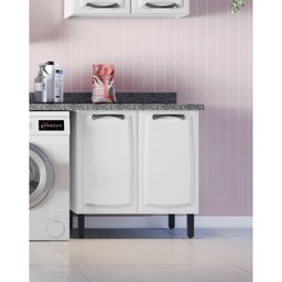Balcão em Aço 80cm 2 Portas Sem Tampo New Premium Itatiaia - 9