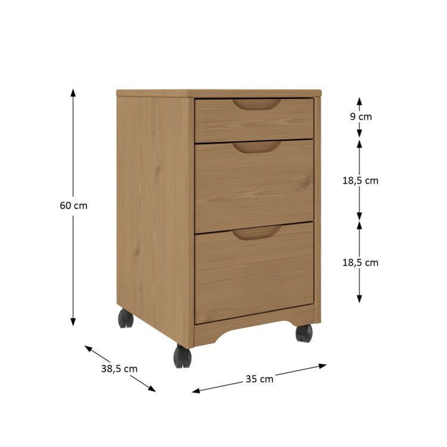 Conjunto Home Office 3 Peças 1 Escrivaninha 1 Gaveteiro 1 Estante Madeira Maciça Quebec Espresso Móveis - 10