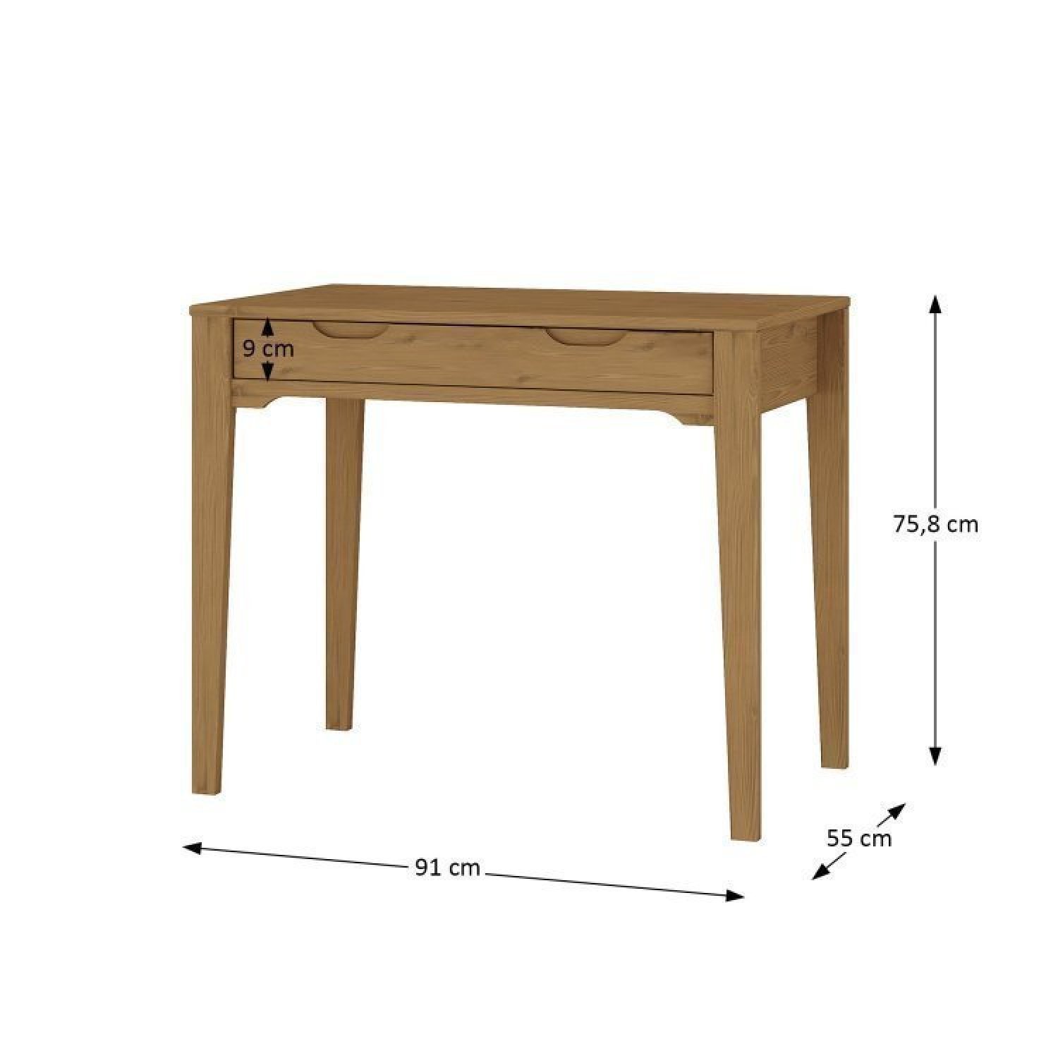 Conjunto Home Office 3 Peças 1 Escrivaninha 1 Gaveteiro 1 Estante Madeira Maciça Quebec Espresso Móveis - 6