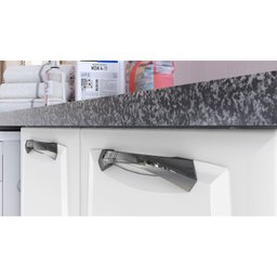 Balcão em Aço 140cm 3 Portas e 2 Gavetas e Nicho Toalheiro sem Tampo New Premium Itatiaia - 9
