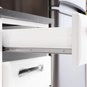 Ver imagem 7 de Balcão de Cozinha em Aço 3 Portas e 2 Gavetas com Toalheiro sem Tampo 140cm New Premium Itatiaia Branco