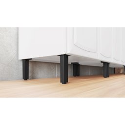 Balcão em Aço 140cm 3 Portas e 2 Gavetas e Nicho Toalheiro sem Tampo New Premium Itatiaia - 8