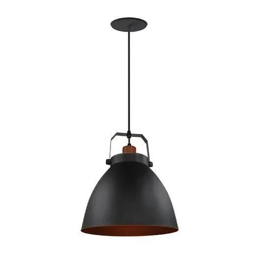 Pendente Navy 1xe27 Preto Fosco - Taschibra - 1