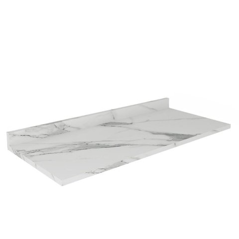 Tampo para Balcão 240cm Berlim Branco/Thasos