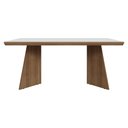 Ver imagem 4 de Mesa de Jantar Retangular Tampo com Moldura Rustic/Branco 5389 Madesa