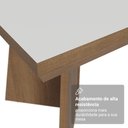 Ver imagem 5 de Mesa de Jantar Retangular Tampo com Moldura Rustic/Branco 5389 Madesa