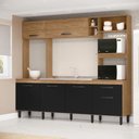 Ver imagem 2 de Cozinha Compacta 6 Portas e 1 Gaveta Zoe Espresso Móveis