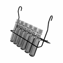 Ver imagem 1 de Porta Tempero com 06 Tubos e Trava de Apoio Preto 2466 Jomer