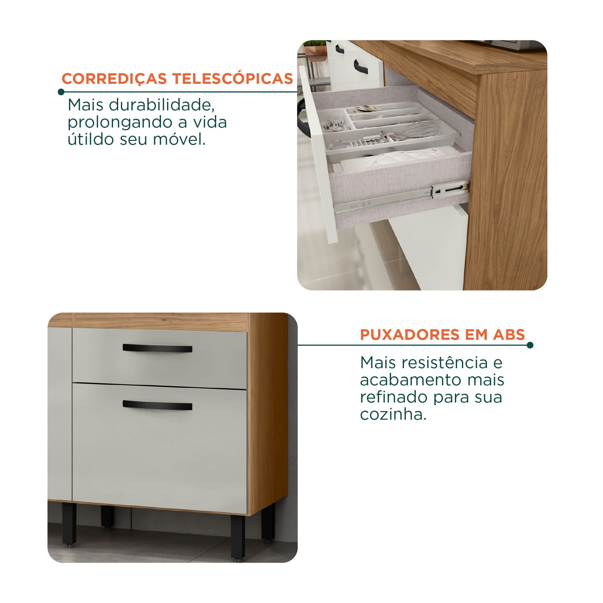 Cozinha Compacta Zoe 6 Portas e 1 Gaveta - 9