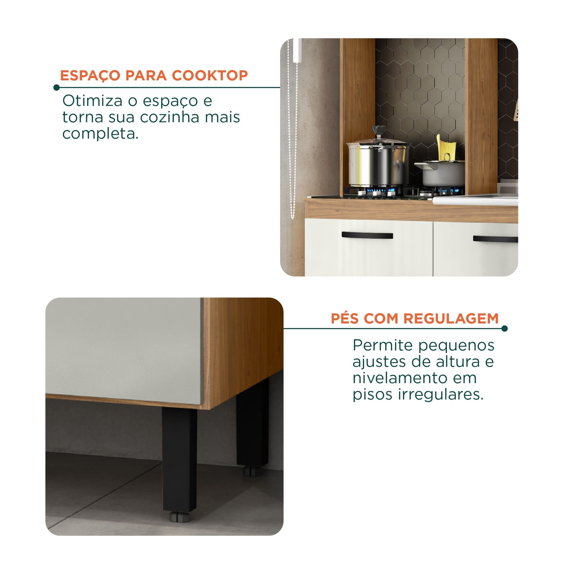 Cozinha Compacta Zoe 6 Portas e 1 Gaveta - 8