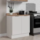 Ver imagem 2 de Balcão 2 Portas Com Tampo e Rodapé Ipanema CabeCasa MadeiraOriginals