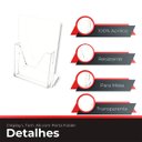 Ver imagem 7 de Display de Mesa Suporte Expositor A5 Porta Folder