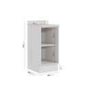 Ver imagem 2 de Balcão Planejado 1 Porta com Tampo e Rodapé Ipanema CabeCasa MadeiraOriginals Branco/Acácia