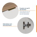 Ver imagem 4 de Balcão Planejado 1 Porta com Tampo e Rodapé Ipanema CabeCasa MadeiraOriginals Branco