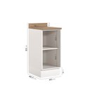 Ver imagem 2 de Balcão Planejado 1 Porta com Tampo e Rodapé Ipanema CabeCasa MadeiraOriginals Branco