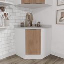 Ver imagem 2 de Balcão Canto Oblíquo com Tampo e Rodapé Ipanema CabeCasa MadeiraOriginals