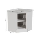 Ver imagem 3 de Balcão Canto Oblíquo com Tampo e Rodapé Ipanema CabeCasa MadeiraOriginals