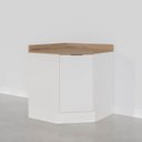 Ver mais imagens de Balcão Canto Oblíquo com Tampo e Rodapé Ipanema CabeCasa MadeiraOriginals