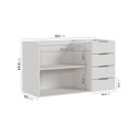 Ver imagem 3 de Balcão Pia 2 Portas 4 Gavetas sem Tampo Ipanema CabeCasa MadeiraOriginals