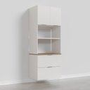 Ver imagem 2 de Torre Quente 2 Portas 2 Gavetas 2 Nichos para Forno e Microondas Ipanema CabeCasa MadeiraOriginals