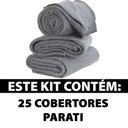 Ver imagem 2 de Cobertor Casal 25 pçs Parati 160x190cm Corta Febre Popular Doação BF Colchões