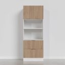 Ver imagem 7 de Torre Quente 2 Portas 2 Gavetas 2 Nichos com Rodapé Ipanema CabeCasa MadeiraOriginals