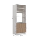 Ver imagem 3 de Torre Quente 2 Portas 2 Gavetas 2 Nichos com Rodapé Ipanema CabeCasa MadeiraOriginals